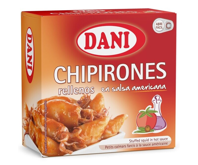 Chipirones en salsa americana DANI lata de 96 g.