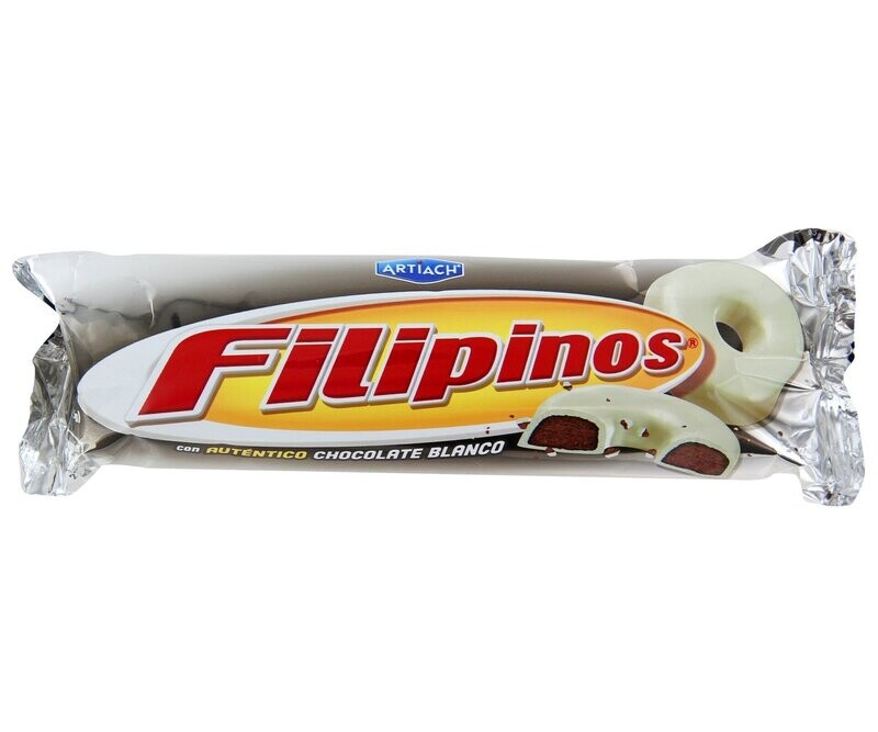 Galletas con chocolate blanco FILIPINOS 100 g.