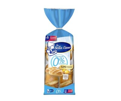 Pan de leche 0% azúcares añadidos LA BELLA EASO 6 uds. 210 g.