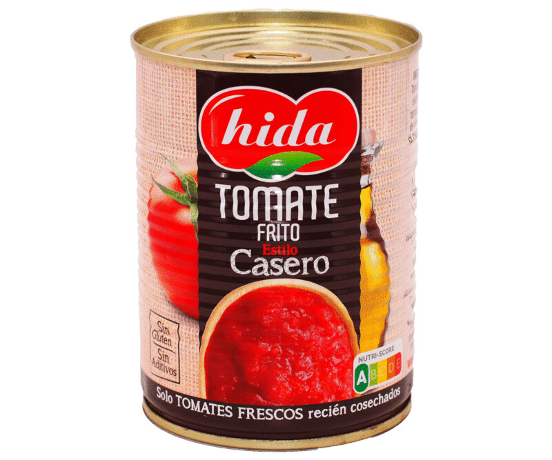Tomate frito HIDA lata de 375 g.