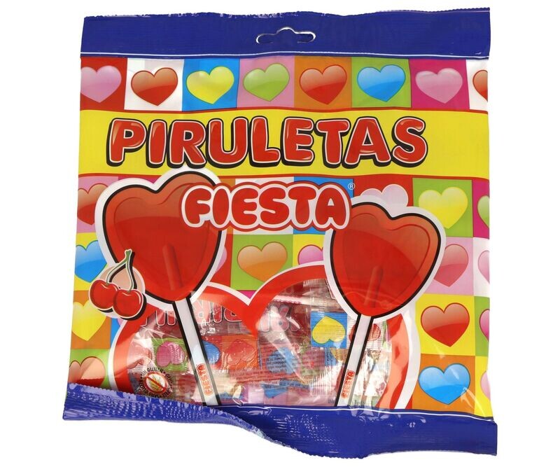 Piruletas forma de corazón, 7 un.