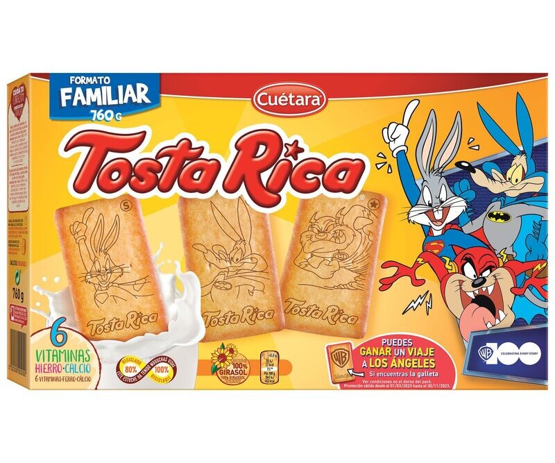 Galleta tostada TOSTA RICA 750 g.