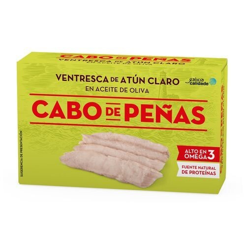 Ventresca en aceite de oliva CABO DE PEÑAS lata de 73 g.