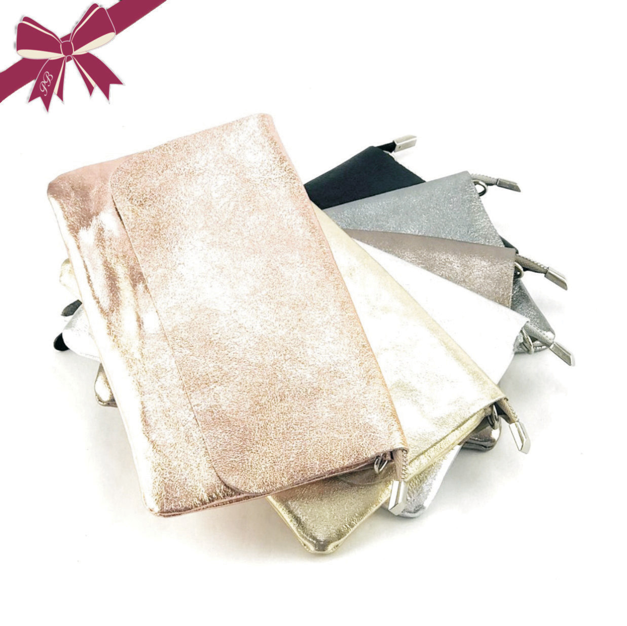 POCHETTE SALLY PELLE LAMINA