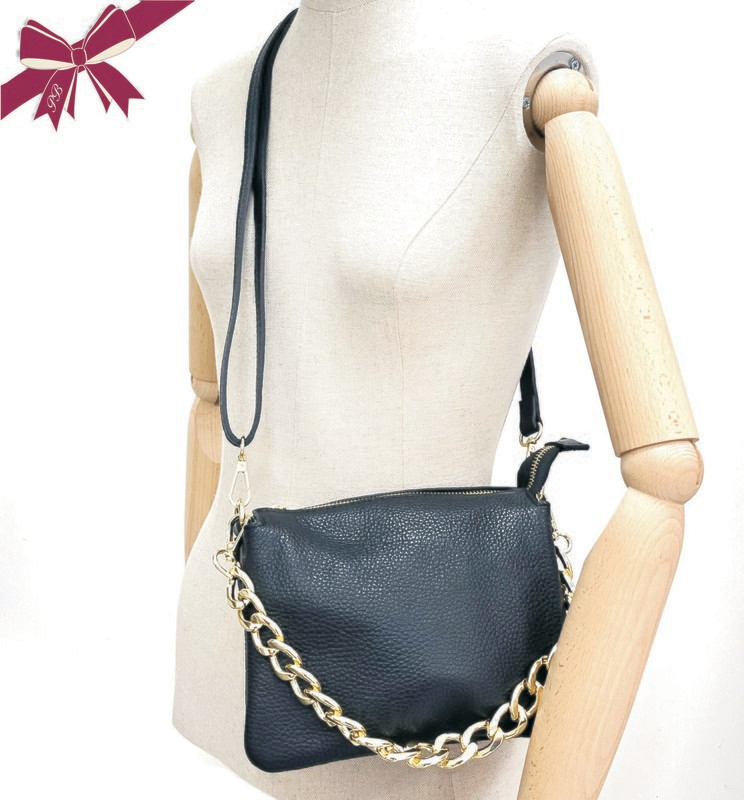 BORSA ELVIRA CHAIN PELLE DOLLARO SMALL