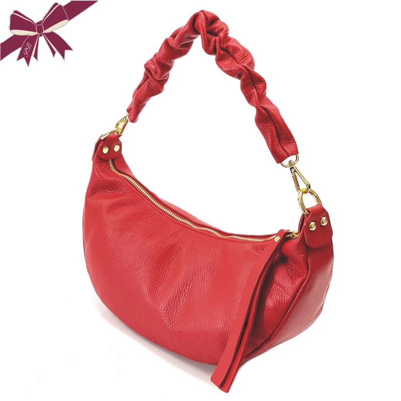 BORSA LUNETTA HOBO JAGGED HANDLE