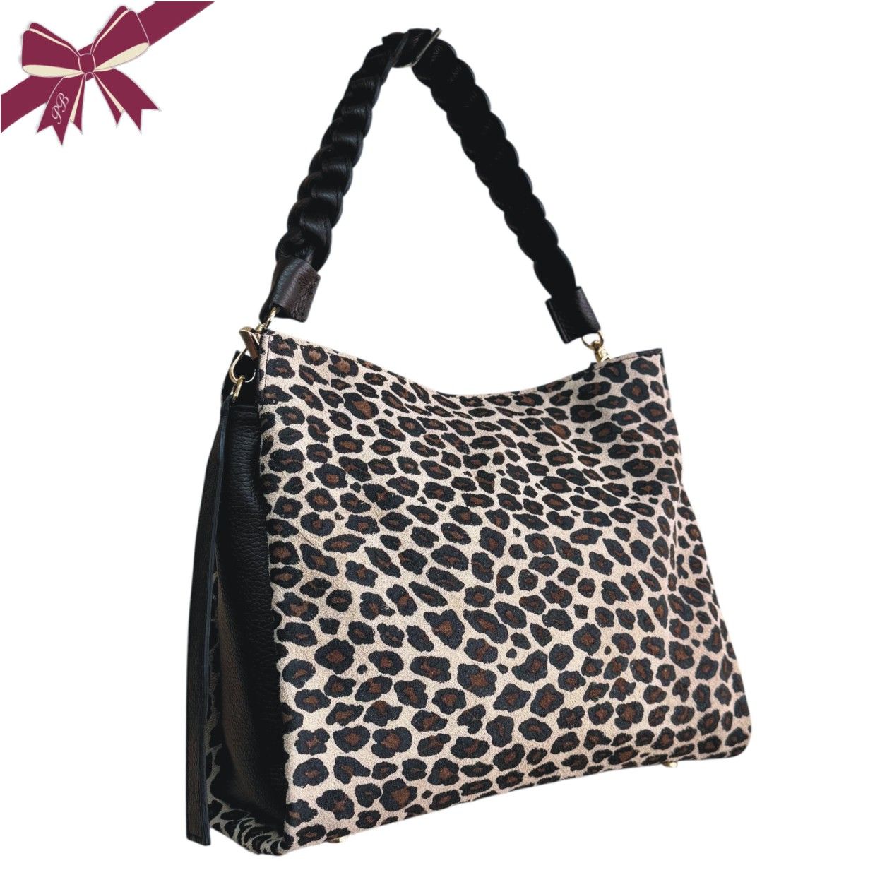 BORSA SUEDE STAMPATO