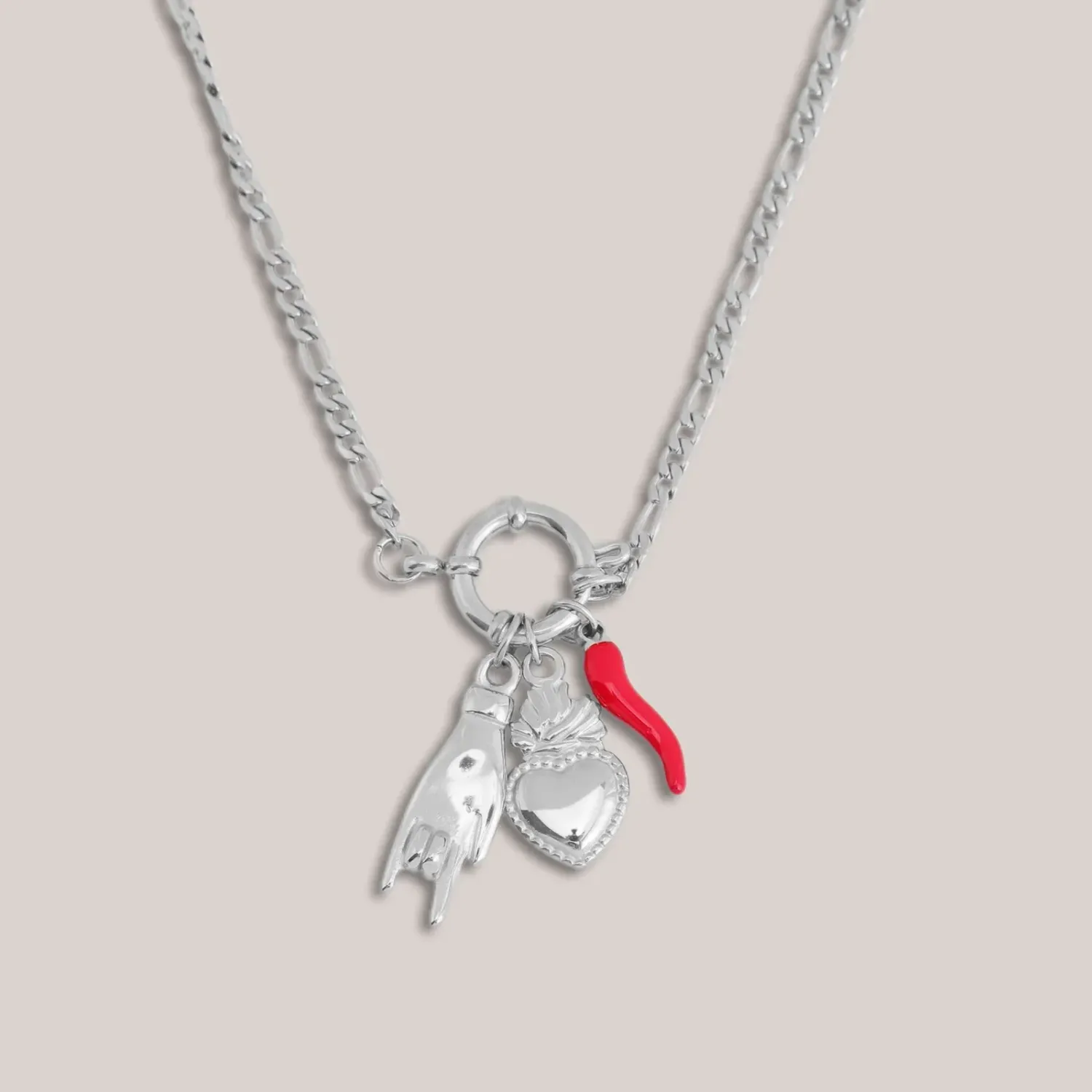 COLLANA LUCKY, COLORE: Argento