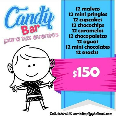 CANDY BAR 108 PIEZAS