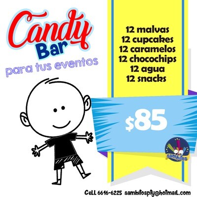 CANDY BAR 72 PIEZAS
