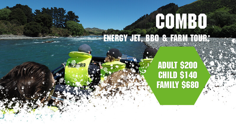 Energy Jet, Riverside BBQ & Farm Tour