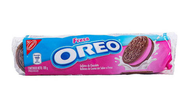 Galleta Oreo Fresa 108gr NABISCO