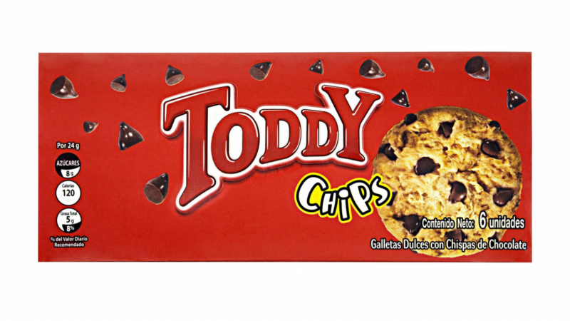 Galletas Toddy Chips 6 Unidades 256gr TODDY