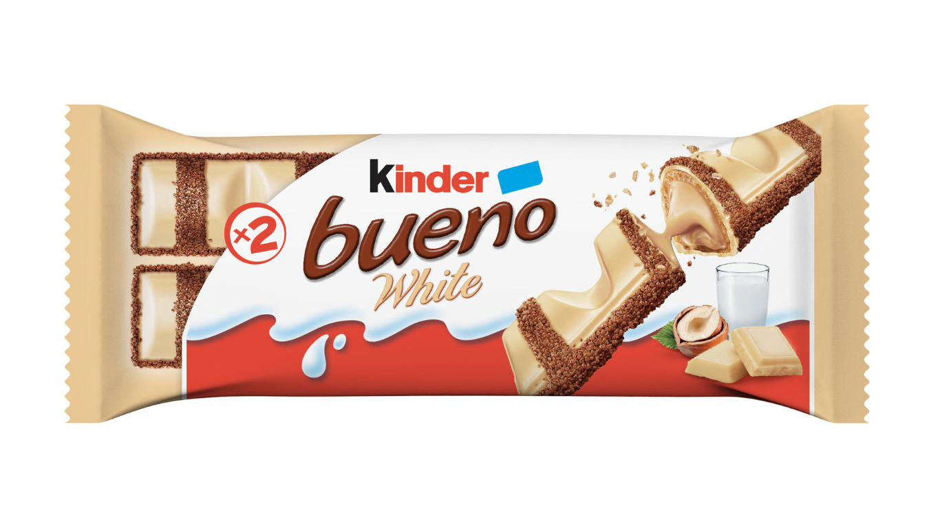 Kinder Bueno Chocolate Blanco White 1.7oz KINDER