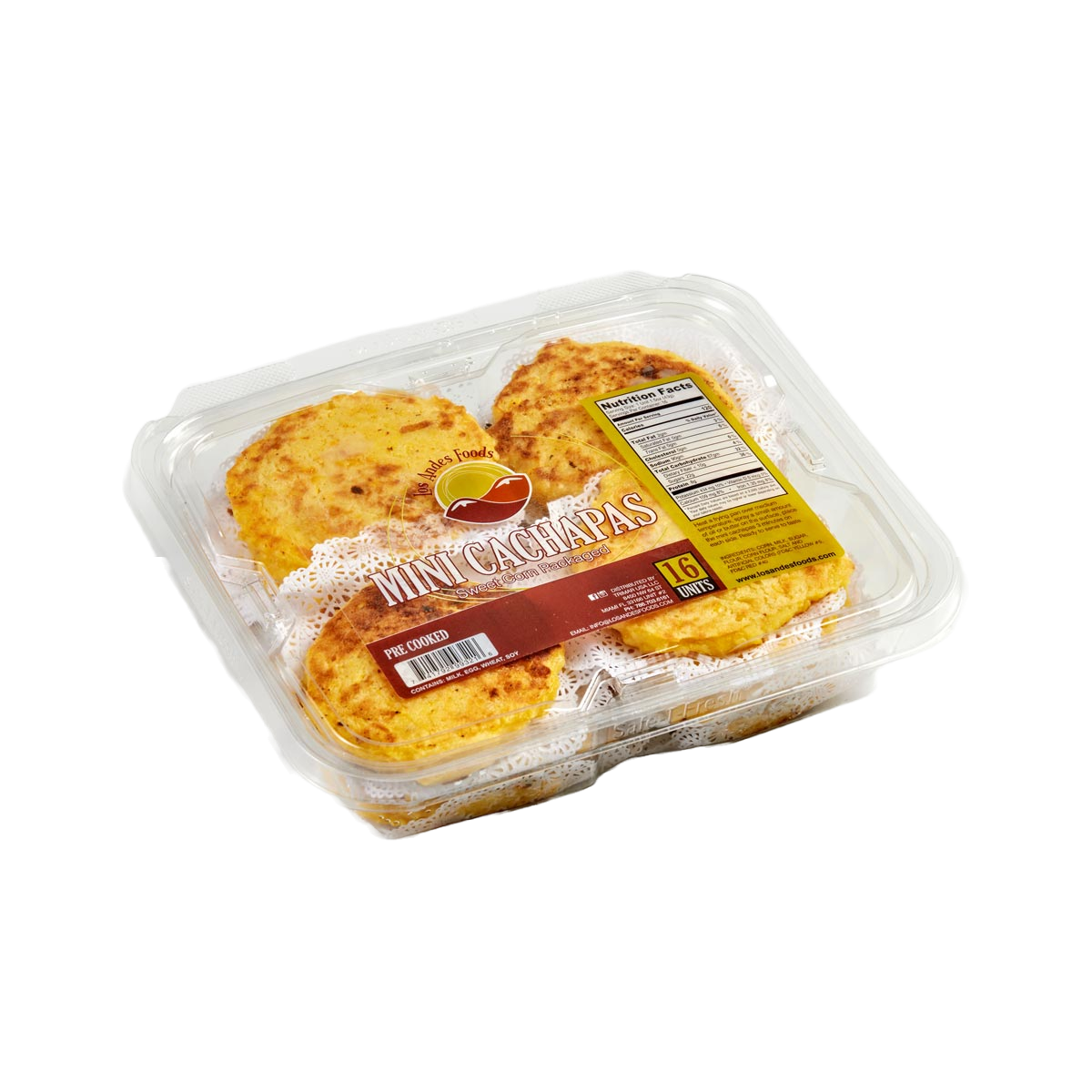 Mini Cachapas de Maíz 16 Unidades LOS ANDES FOODS