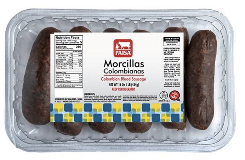 Morcilla Colombiana 16oz PAISA