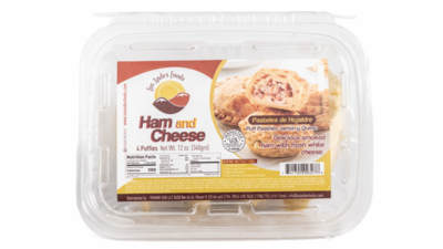 Pastel de Hojaldre Ham & Cheese 4 Unidades 340gr LOS ANDES FOODS