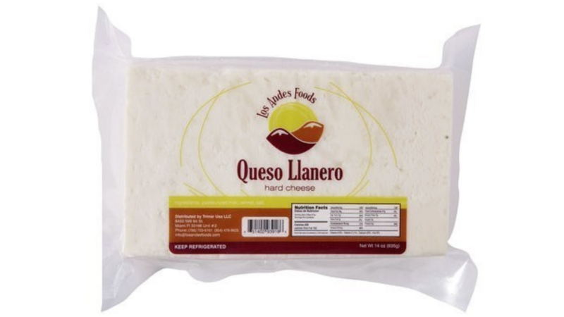 Queso Llanero Entero 14oz LOS ANDES FOODS