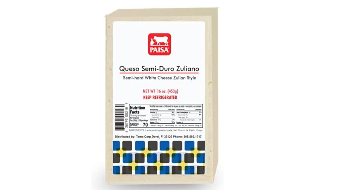 Queso Semi Duro Zuliano 453gr PAISA