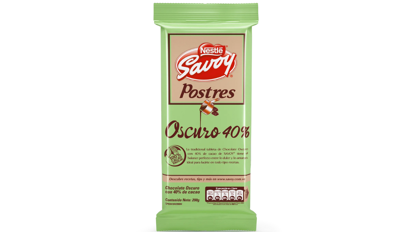 Savoy  Postres 40% 200gr NESTLE
