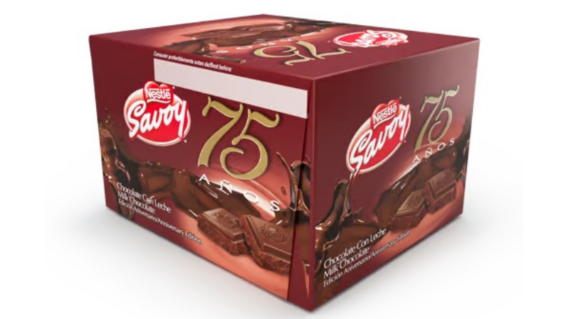 Savoy con Leche 75 Aniversario 100gr 10 Unidades NESTLE