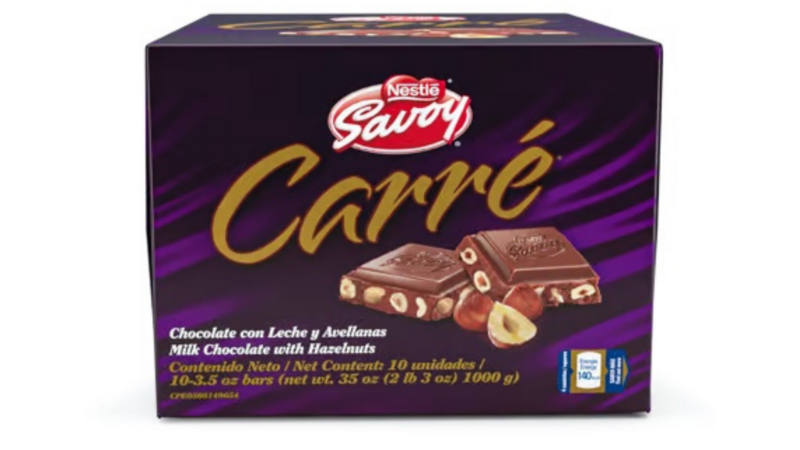 Savoy Carre Avellanas 10 Unidades 2.20lb NESTLE