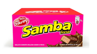 Savoy Samba Fresa 20 Unidades NESTLE