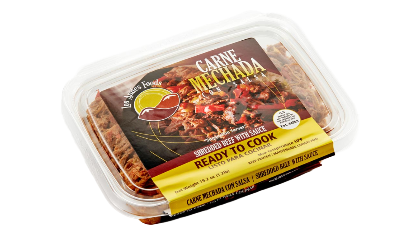 Carne Mechada Precocida 1.2Lb LOS ANDES FOODS