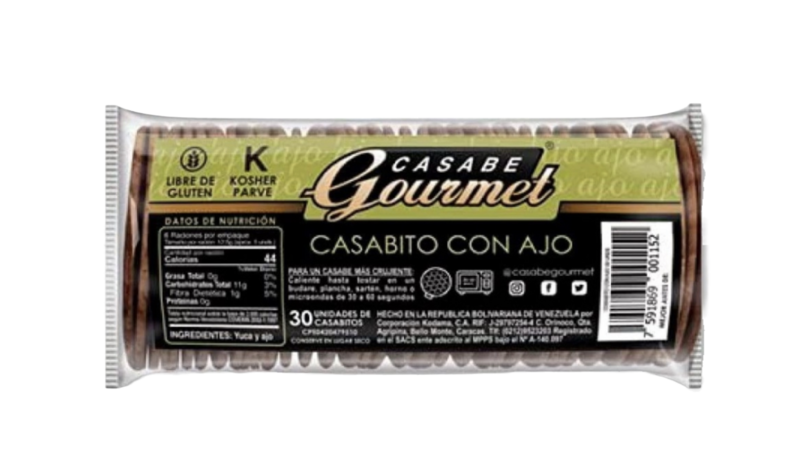 Galleta de Casabe Ajo 70gr CASABE GOURMET