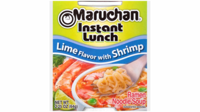 Ramen Noodle Soup Lime flavor with Shrimp 64gr  MARUCHAN