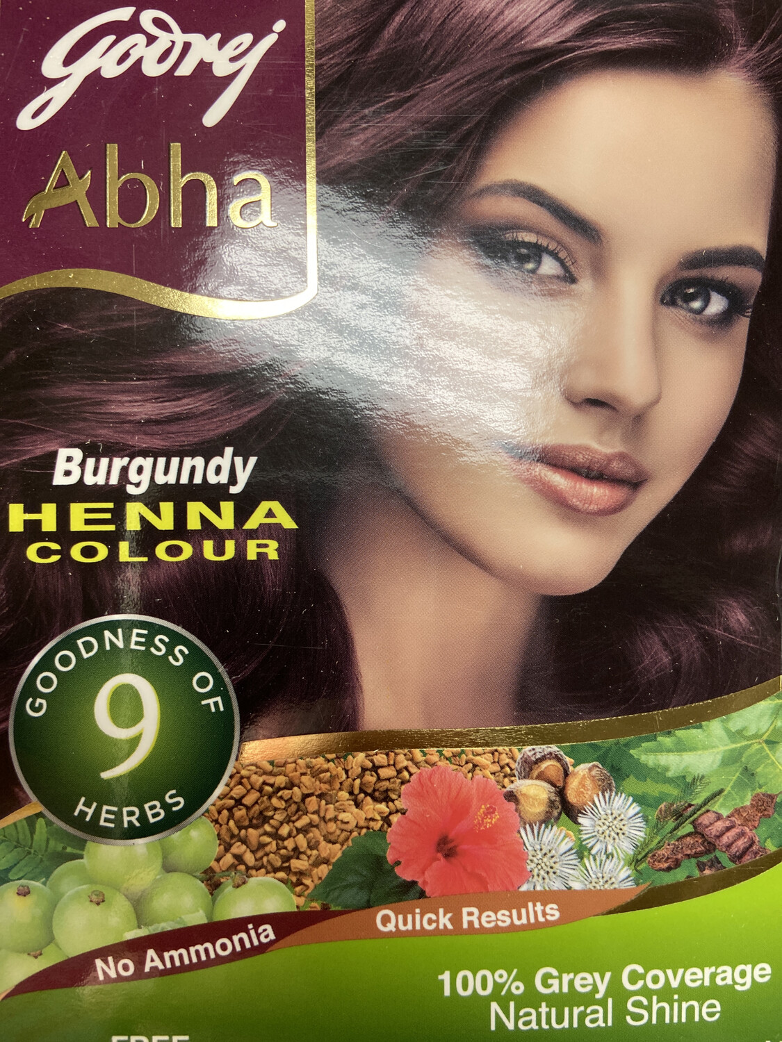 Godrej Abha Burgundy Henna Color 60g