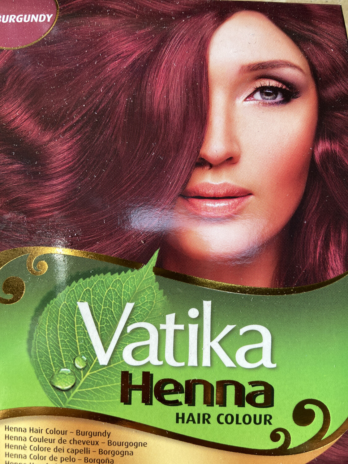 Vatika Henna Hair Color Burgundy 60g