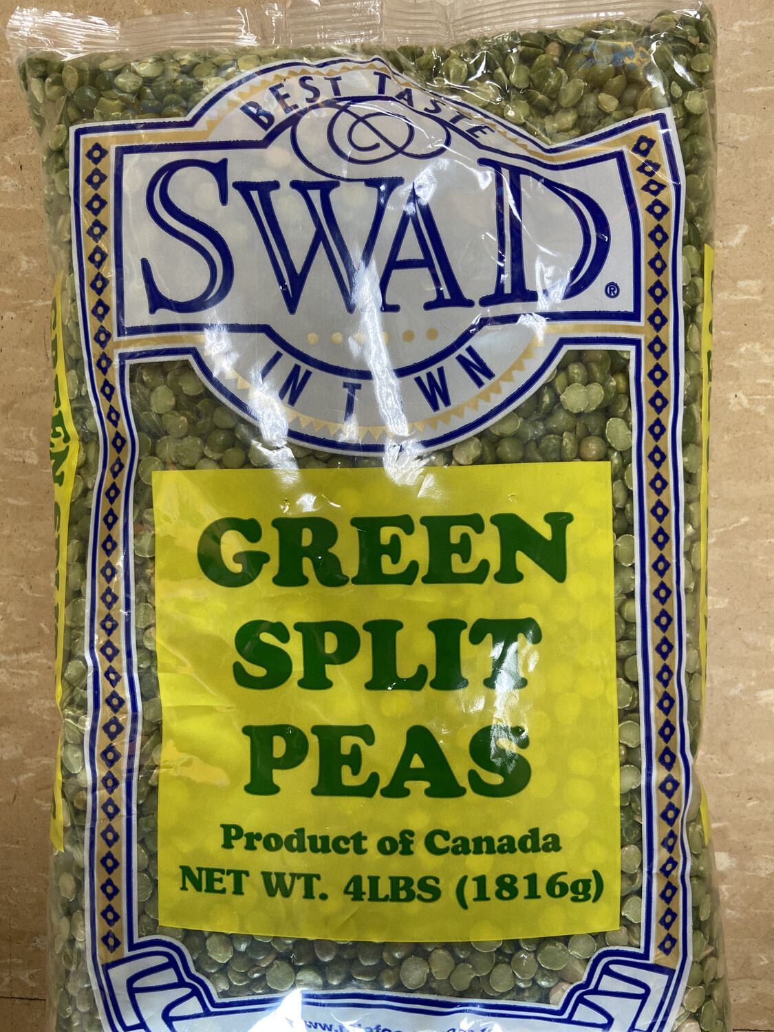Swad Green Split Peas 4lb