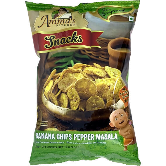Amma's Banana Chips Pepper Masala 200g