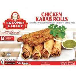 Colonel Kababz Chicken Kabab Rolls 425g