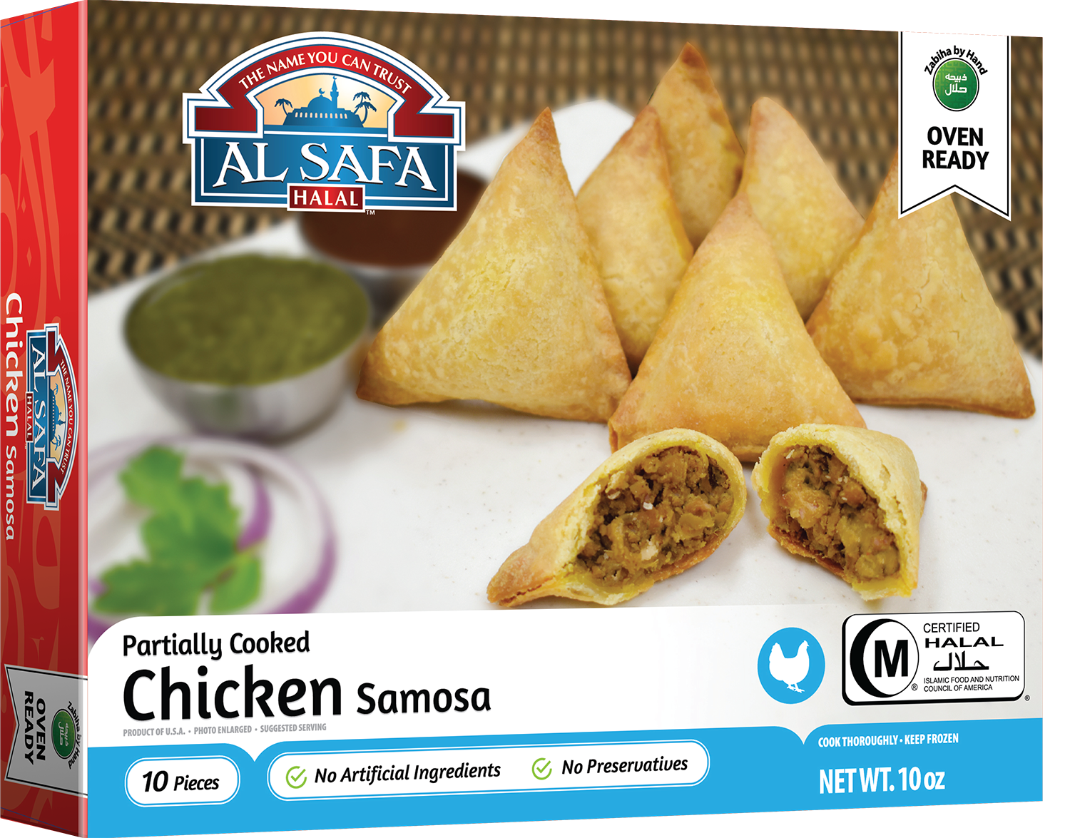 Alsafa Halal Chicken Samosa 10pc