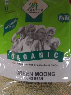24 Mantra Organic Green Moong 4lb