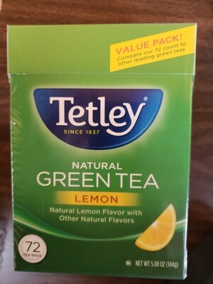 Tetley Green Tea Lemon 72 Bags
