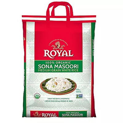 Royal Organic Sona Masoori 20lb
