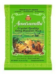 Amaravathi Crystal Sonamasoori Rice 20lb