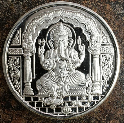 Prithvi Silver Coin Ganesh 5gm