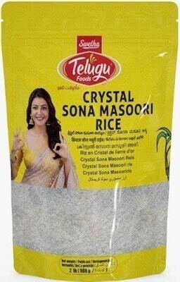 Telugu Crystal Sona Masoori Rice 2lbs