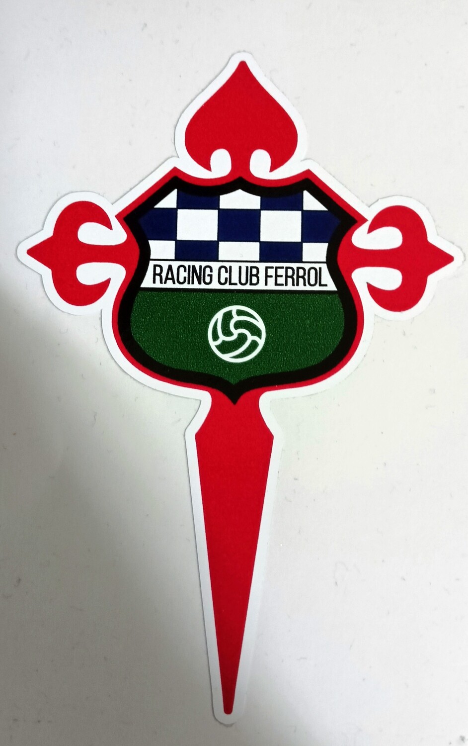 Pegatina Racing Ferrol. Escudo Centenario