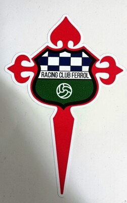 Pegatina Racing Ferrol. Escudo Centenario