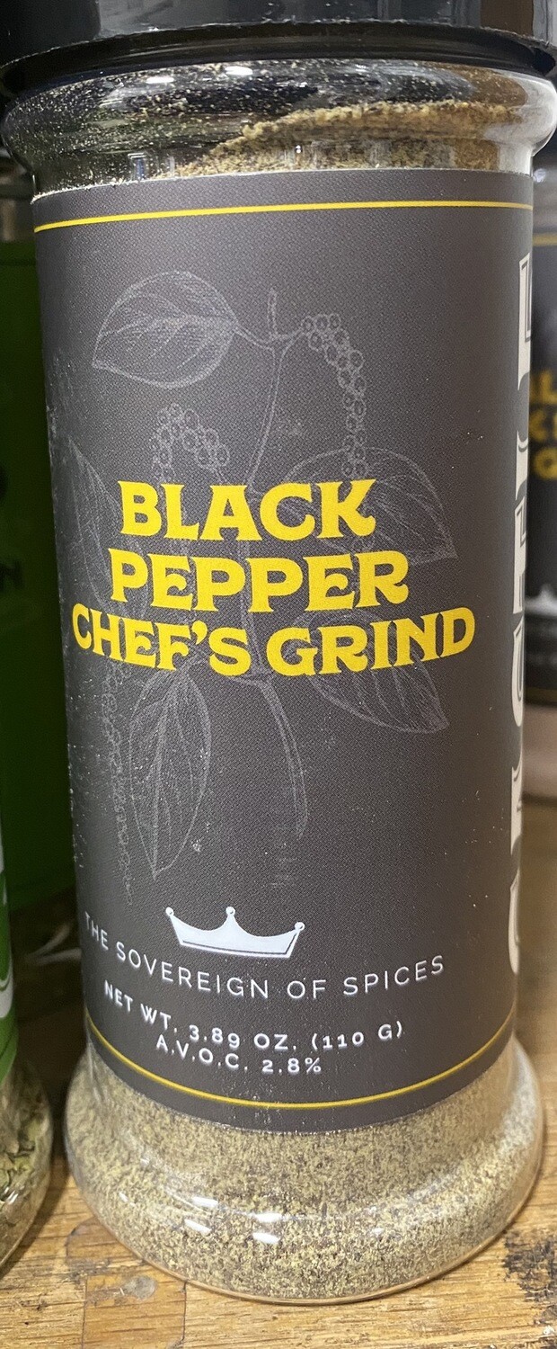 BLACK PEPPER CHEFS GRIND 3.89oz