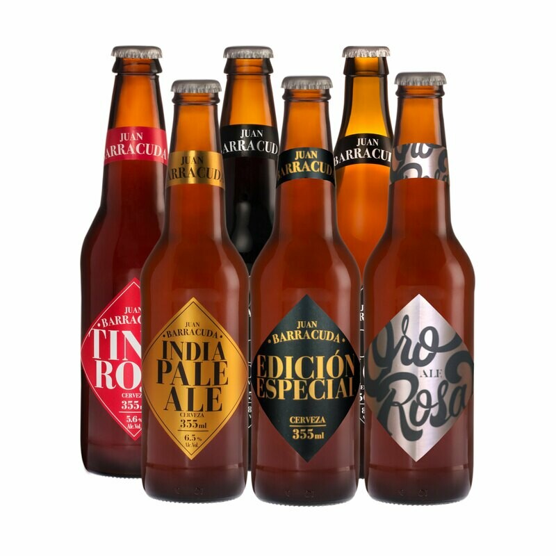 Mix personal Juan Barracuda (6 x 355ml) + Vaso coleccionable