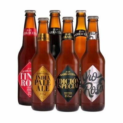 Mix personal Juan Barracuda (6 x 355ml) + Vaso coleccionable