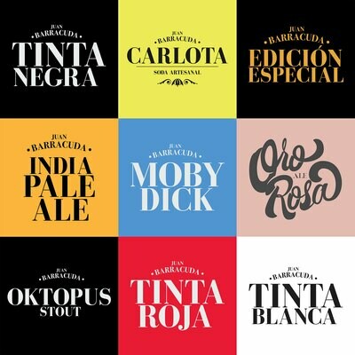 Mix personal Juan Barracuda (6 x 355ml) + Vaso coleccionable