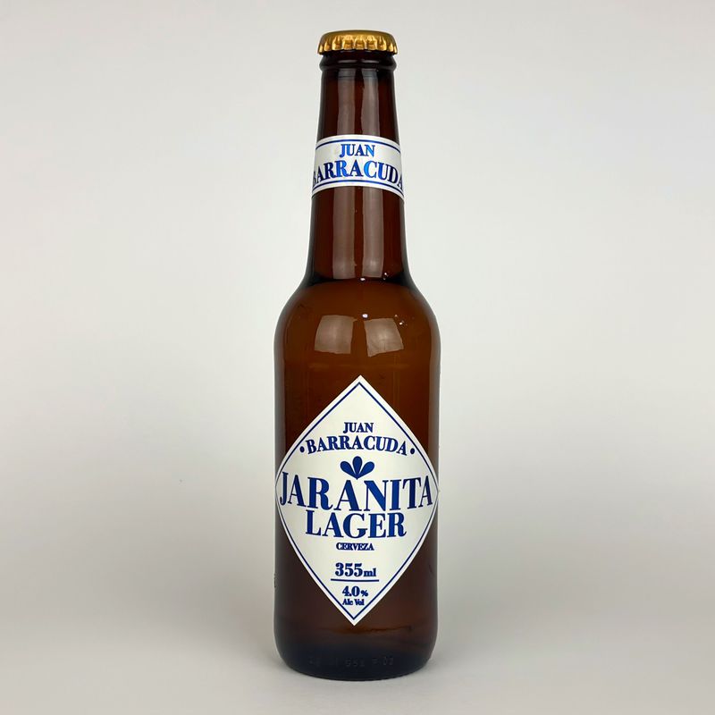 Jaranita Lager (6 x 355ml) + Vaso coleccionable Tinta Roja