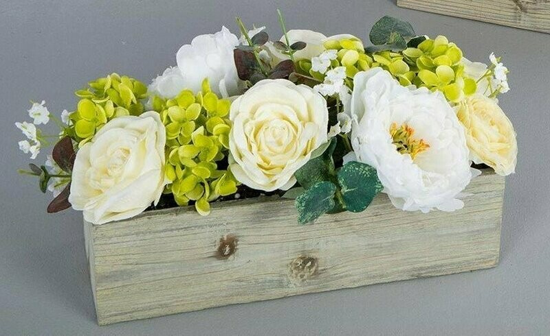 JARDINERA CON FLORES